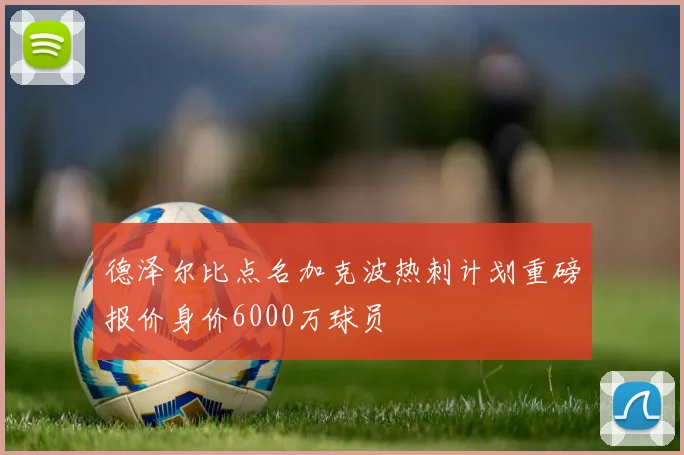 德泽尔比点名加克波热刺计划重磅报价身价6000万球员